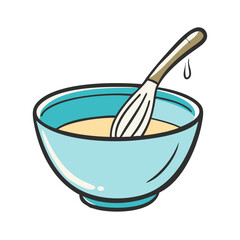 mixing bowl icon, mixing bowl vector illustration-simple illustration of mixing bowl, perfect for mixing bowl logos and icons