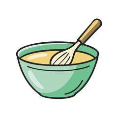 mixing bowl icon, mixing bowl vector illustration-simple illustration of mixing bowl, perfect for mixing bowl logos and icons