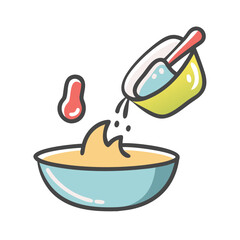 mixing ingredients icon, mixing ingredients vector illustration-simple illustration of mixing ingredients, perfect for mixing ingredients logos and icons