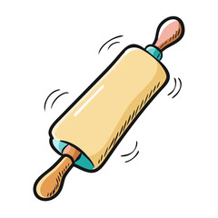 rolling pin icon, rolling pin vector illustration-simple illustration of rolling pin, perfect for rolling pin logos and icons