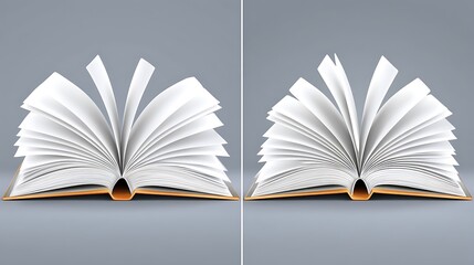 Fototapeta premium Unfurling Pages, A Subtle Shift