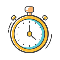 timer or stopwatch icon, timer or stopwatch vector illustration-simple illustration of timer or stopwatch, perfect for timer or stopwatch logos and icons