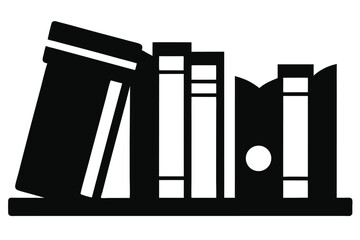 encyclopedias-silhuette---vector-art-illustriton-w.eps