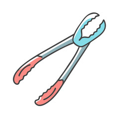 tongs icon, tongs vector illustration-simple illustration of tongs, perfect for tongs logos and icons