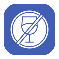 Drinks Not Allowed Icon