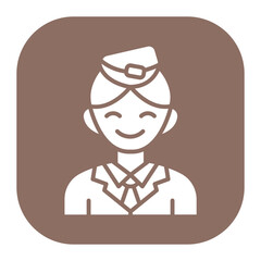 Flight Attendant Icon