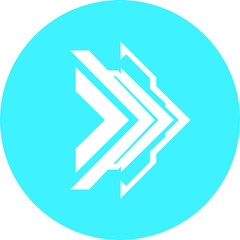 Futuristic Arrow Icon