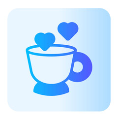 coffee cup gradient icon