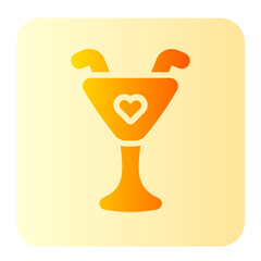 cocktail gradient icon