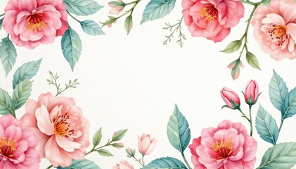 Delicate watercolor style repeating floral pattern, pastel tones , seamless, floral design