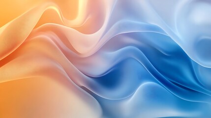 Obraz premium Abstract wavy texture, cool and warm tones blend