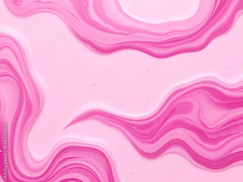 Aufkleber abstract pink swirls and waves creating a fluid and elegant background design