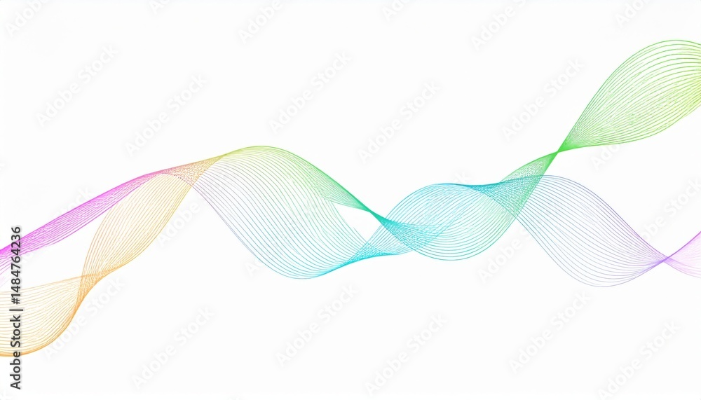 Poster colorful wave patterns abstract design digital art creative environment aesthetic viewpoint visual c