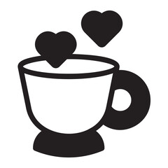coffee cup glyph icon