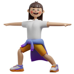 Warrior Two 3D character