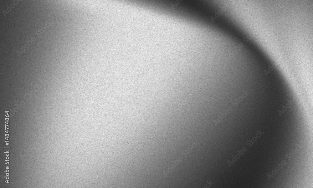 Poster Abstract gray gradient background with subtle texture and curved light.