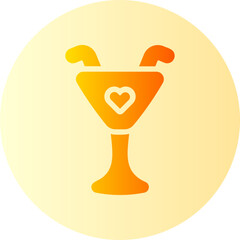 cocktail gradient icon
