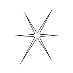 Sparkle vector icon. Shine symbol illustration. star sign or logo.