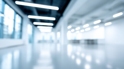 Modern office interior with bright lighting and open space for collaboration and creativity