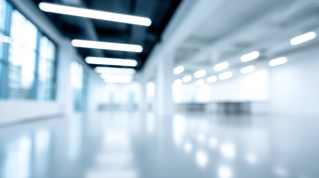 Modern office interior with bright lighting and open space for collaboration and creativity