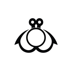 Two interlocking anchor-like shapes with circular elements on top