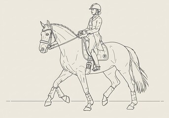 Fototapeta premium Elegant Equine Motion