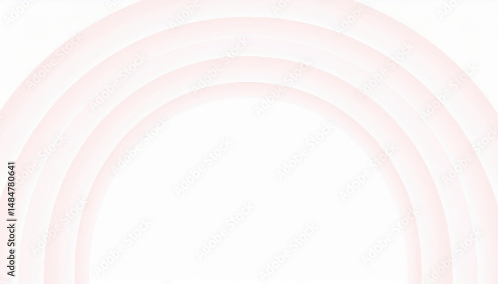 Poster exploring modern minimalism abstract circular design in soft colors digital art contemporary environ