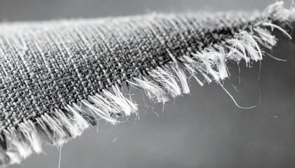 Textile fray close-up textile workshop photography indoor macro fabric detail