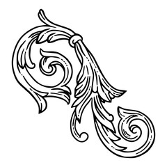 ornamental swirl vector art