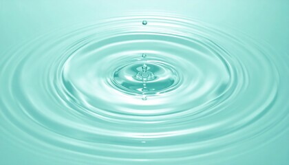 Rippling water drop action tranquil setting nature scene serene environment close-up view fluid dynamics concept