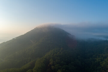 misty morning in the mountains