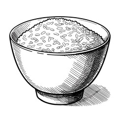 Rice in Bowl Sketch