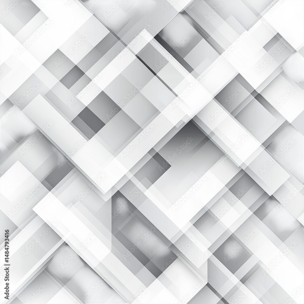 Poster geometric dance of translucent squares a modern symphony of overlapping on transparent background