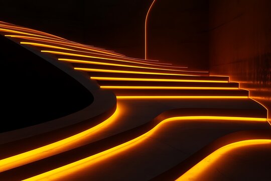 **Glowing Steps Leading Into A Loop, Concept Of Agile Feedback And Learning Cycles, --Ar 3:2 --S 50 --V 6.1 --Raw** - @Darya (Relaxed)