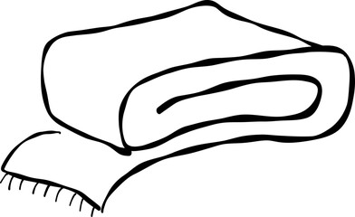 Folded Blanket Illustration