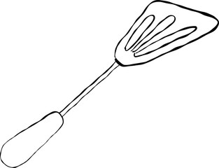 Metal Slotted Turner Illustration