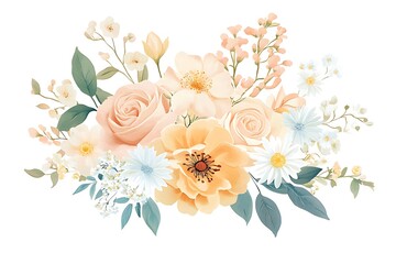 Soft Pastel-Colored Happy Mother’s Day Card Design