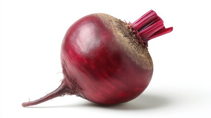 Whole Beetroot with Root and Leaf Stump is a premium-quality stock image ideal for use in lifestyle blogs, health content, promotional campaigns, and editorial publications.