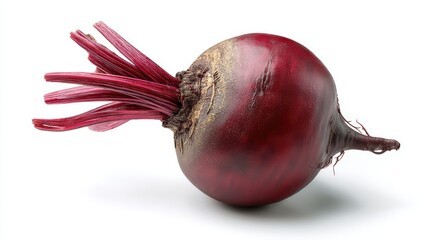 Fresh Whole Beetroot with Stems Attached is a premium-quality stock image ideal for use in lifestyle blogs, health content, promotional campaigns, and editorial publications.