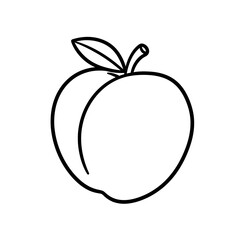 Simple Peach Illustration