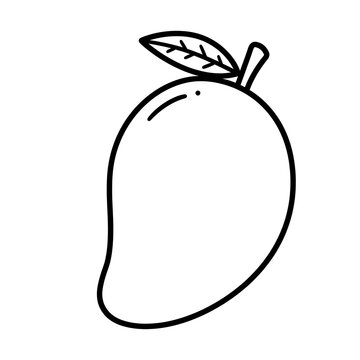 recommend clip art: Mango Outline Illustration