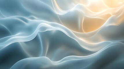 Fototapeta premium Soft, flowing fabric; light and shadow interplay