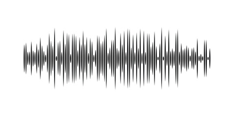 Podcast sound waves set. Waveform pattern for music player, podcast, voise message, music app. Audio wave icon. Equalizer template. Vector illustration isolated on white background in eps 10.