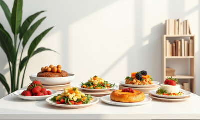 Delicious Food Platter, Sunny Brunch - Minimalist Food Styling: Cle.