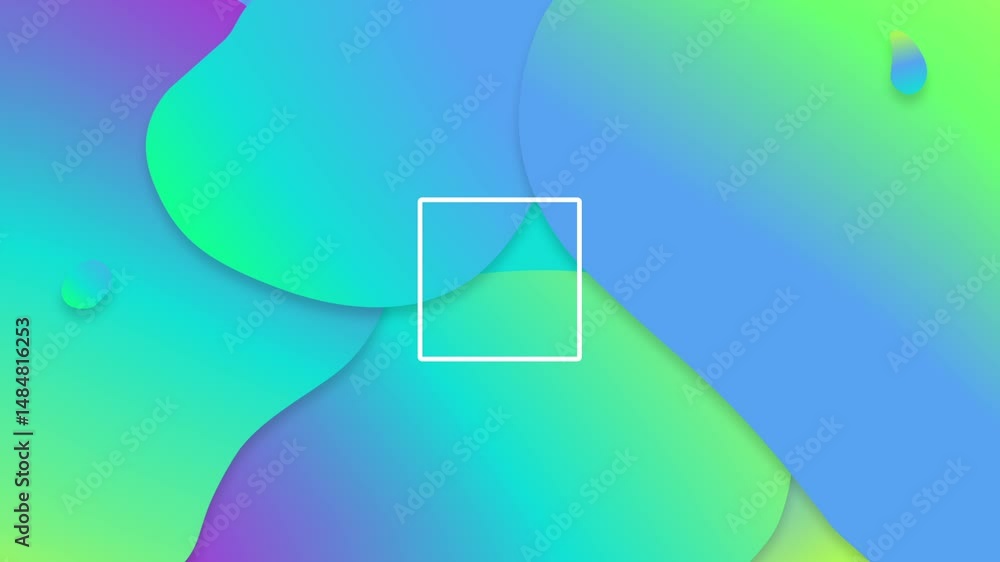 Poster vibrant colorful abstract gradient background with fluid shapes