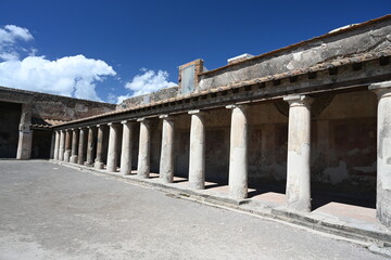 Fototapeta premium The Stabian Baths, old Bath house Pompeii Italy