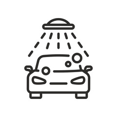 Car wash icon. Car cleaning vector illustration.