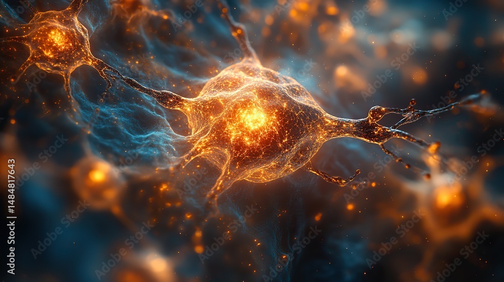 Wall mural quantum particles flicker in and out of existence, defying the conventional laws of physics in a sub