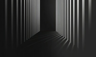 Obraz premium A black background with white wavy lines