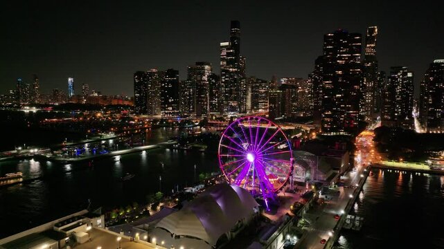Breathtaking Downtown Chicago Drone Footage at Night Featuring the City Skyline of Chicago Illinois USA Breathtaking Downtown Chicago Drone Footage at Night | May 2025 City Skyline
Captured in May 202